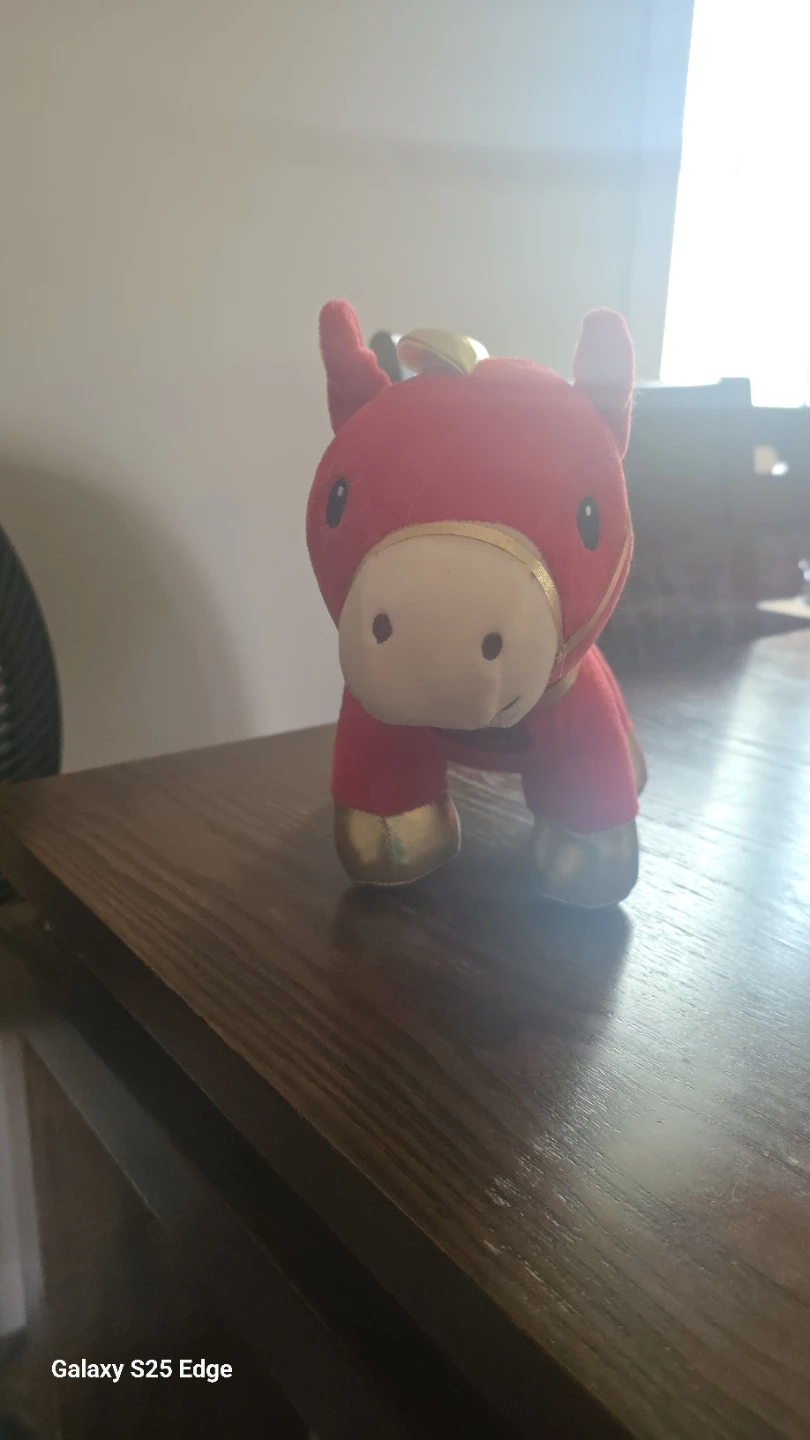 Red Plush Horse - photo 2