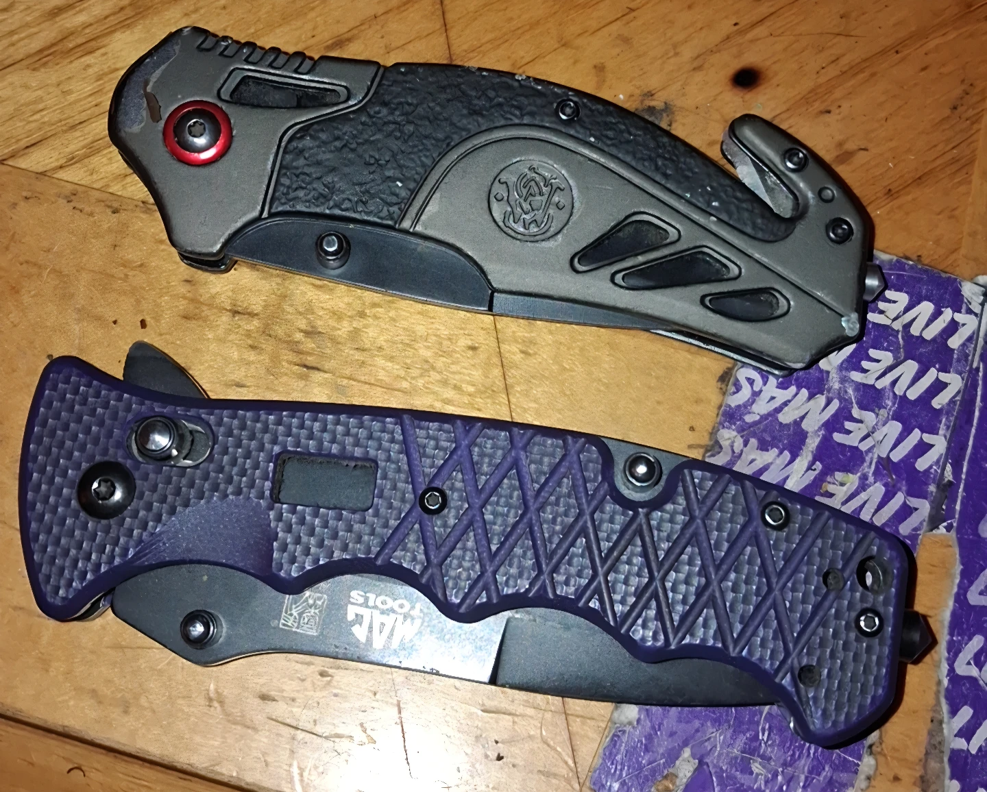 Smith & Wesson and Mac Tools Folding Knives