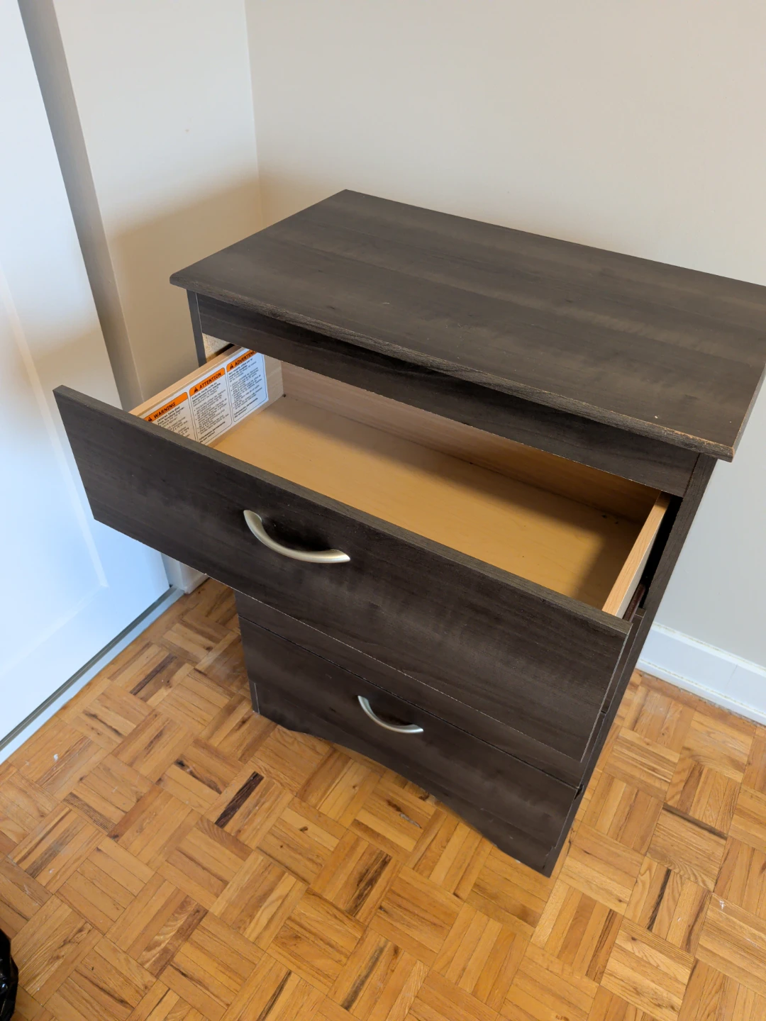 Dark Wood 4-Drawer Dresser - photo 2