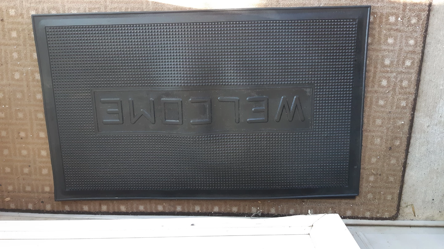 Rubber "Welcome" Doormat
