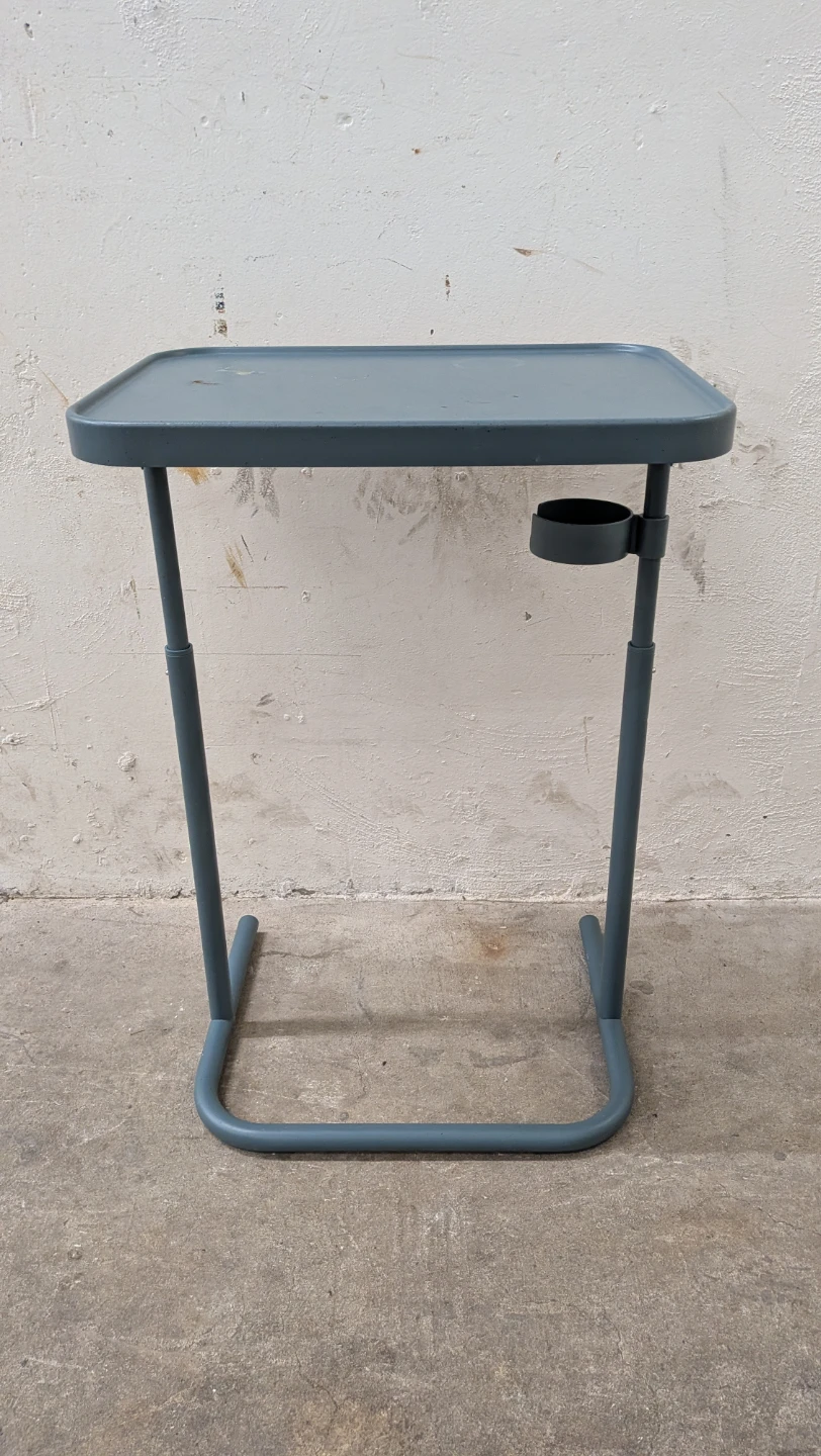 Adjustable Side Table with Cup Holder