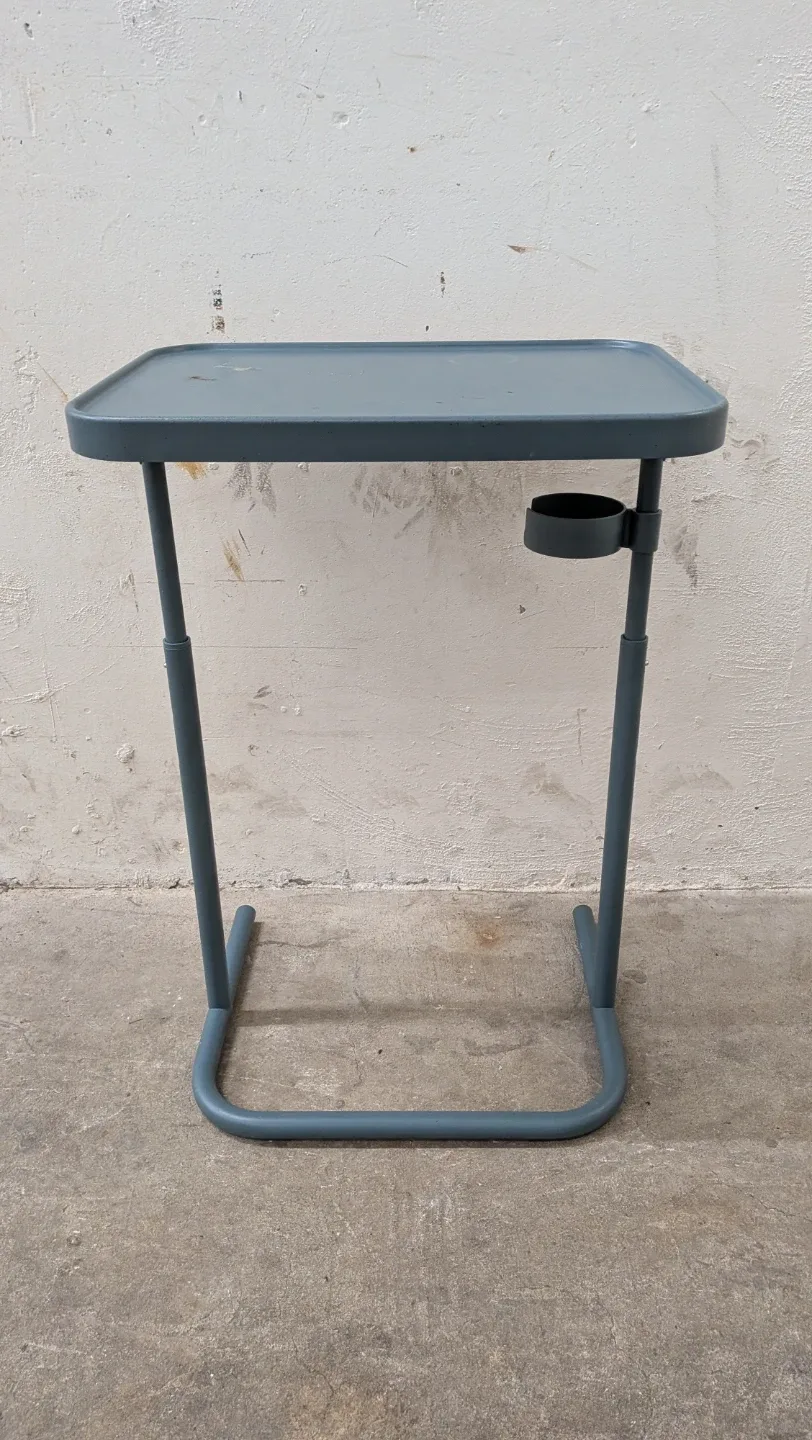 Adjustable Side Table with Cup Holder