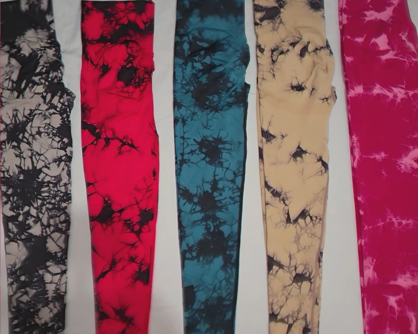 Tie Dye Leggings Size L 5 Piece Set Different Colors - photo 2