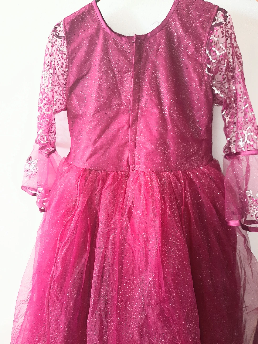 Girls Magenta Tulle Dress - photo 4