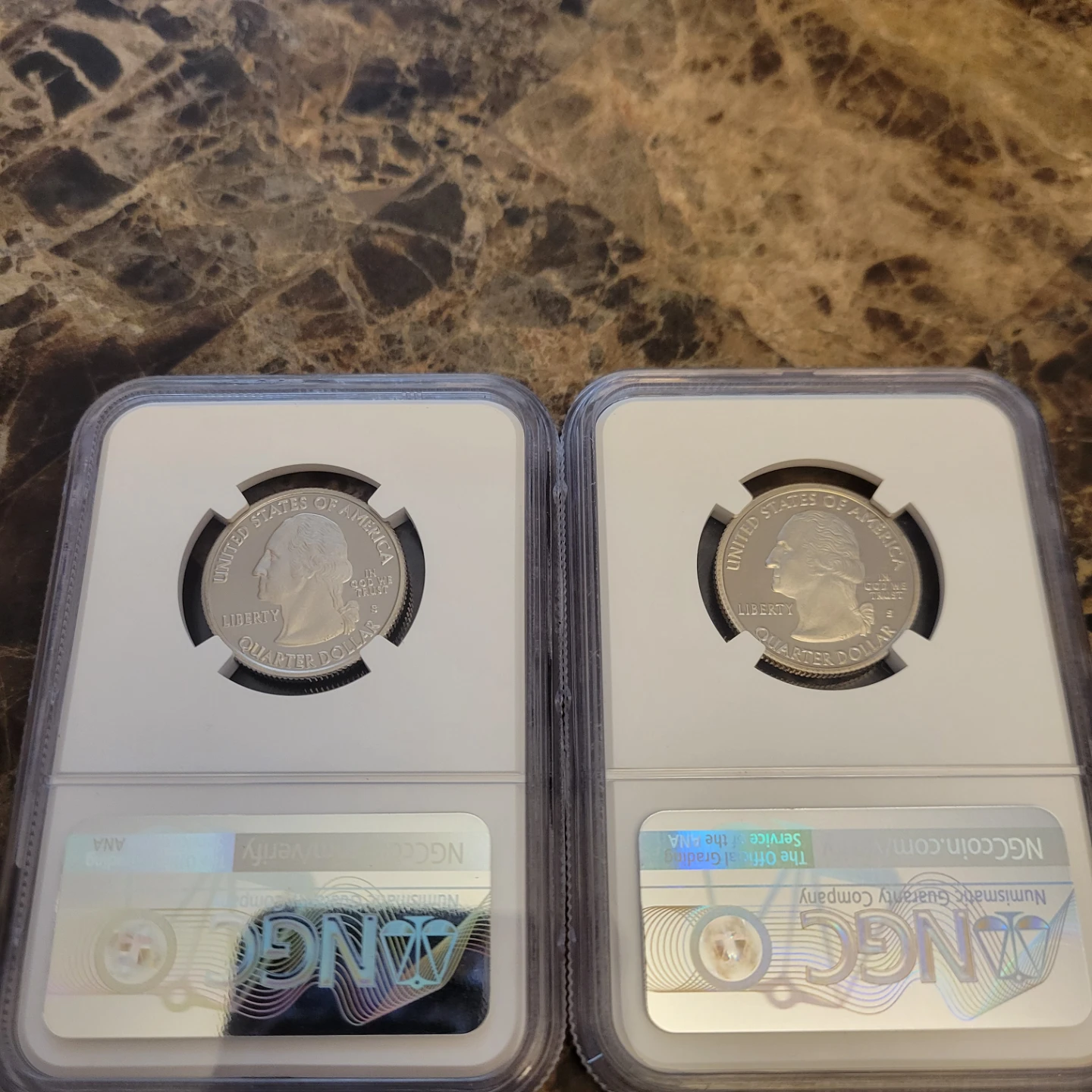 2009 S Clad 25c American Samoa & District of Columbia Quarters - photo 2