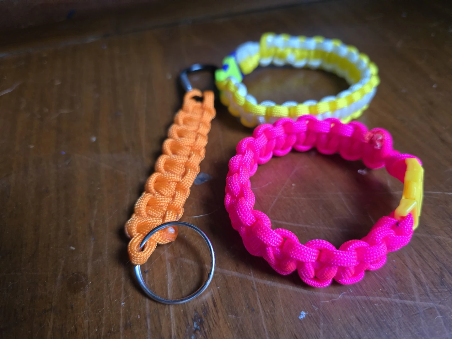 Designer. Paracord Survival Bracelets and Keychain