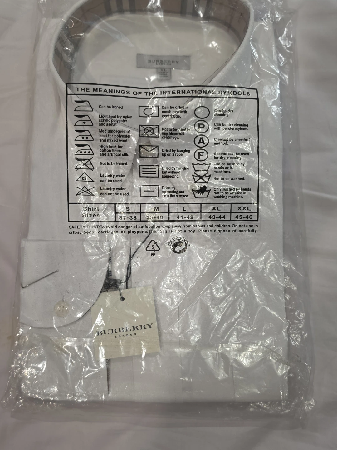 Burberry London Men's Dress Shirt XL White - photo 3