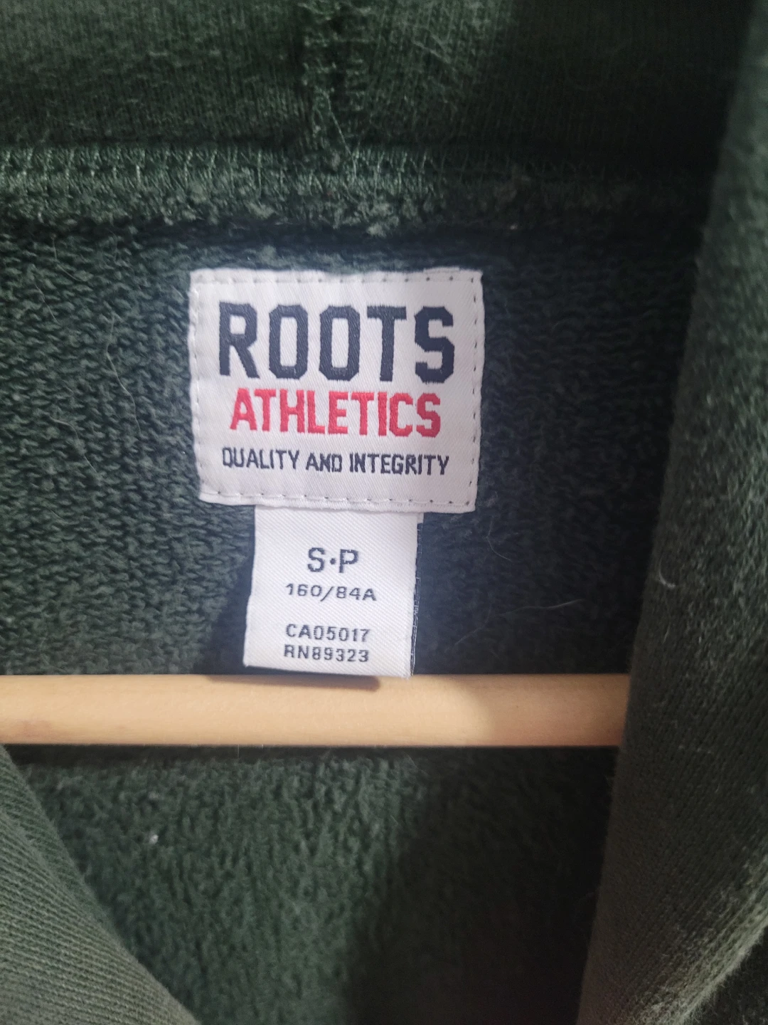 Women's Roots Athletics Green Hoodie Size Small - photo 2