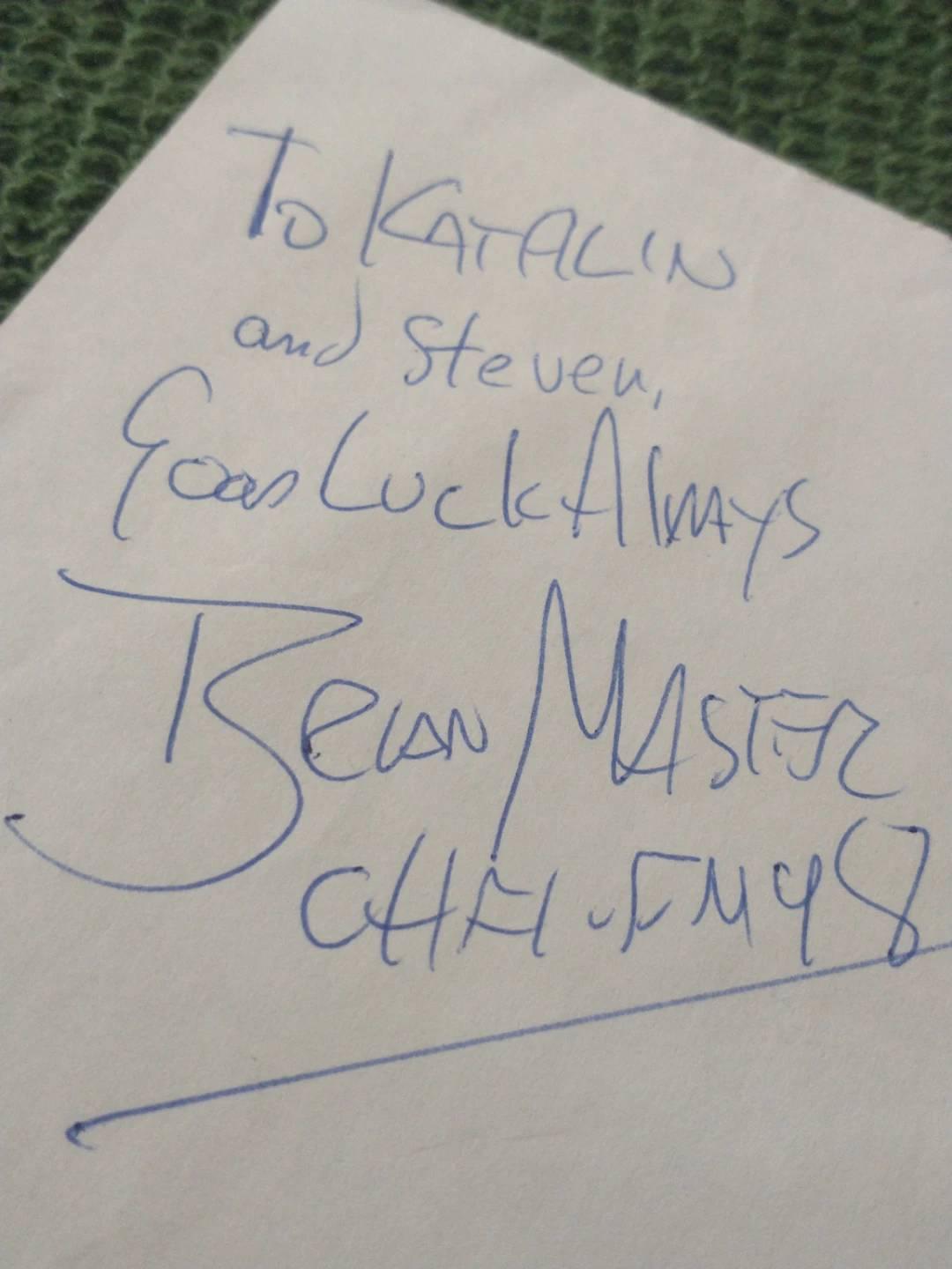 CHFI Radio Host/Personaltity Brian Master Autograph