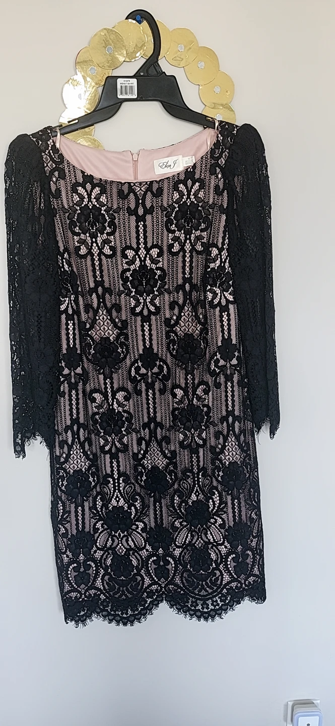 Eliza J Black Lace Dress