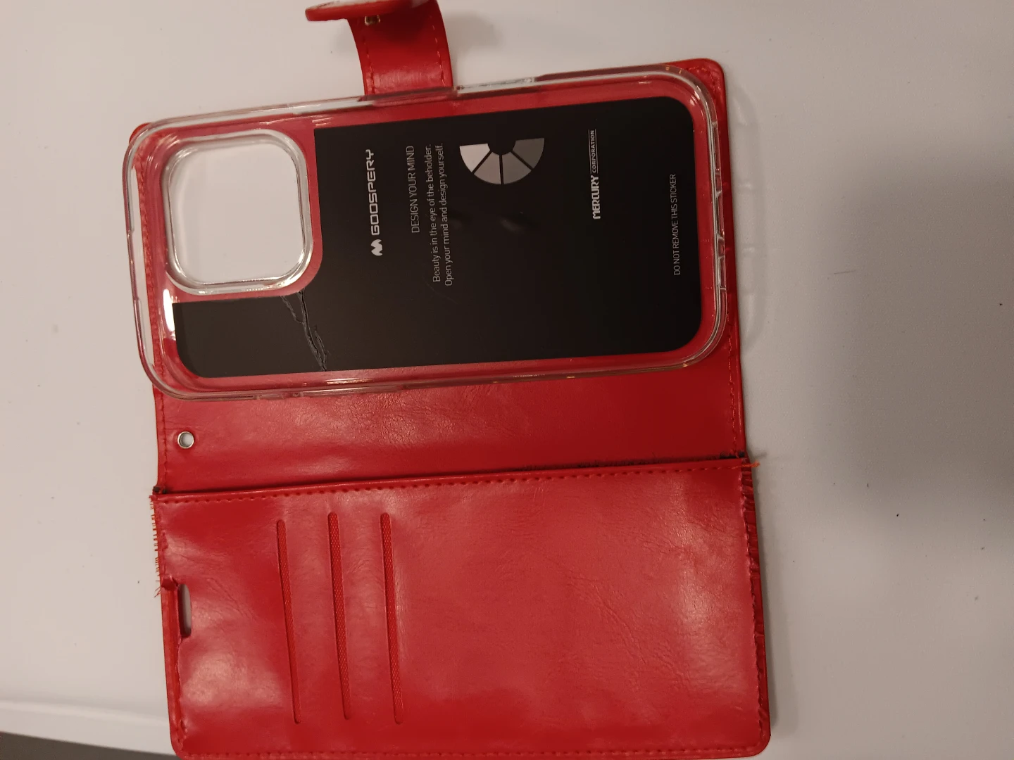 GOOSPERY Red Flip Wallet Phone Case - photo 2