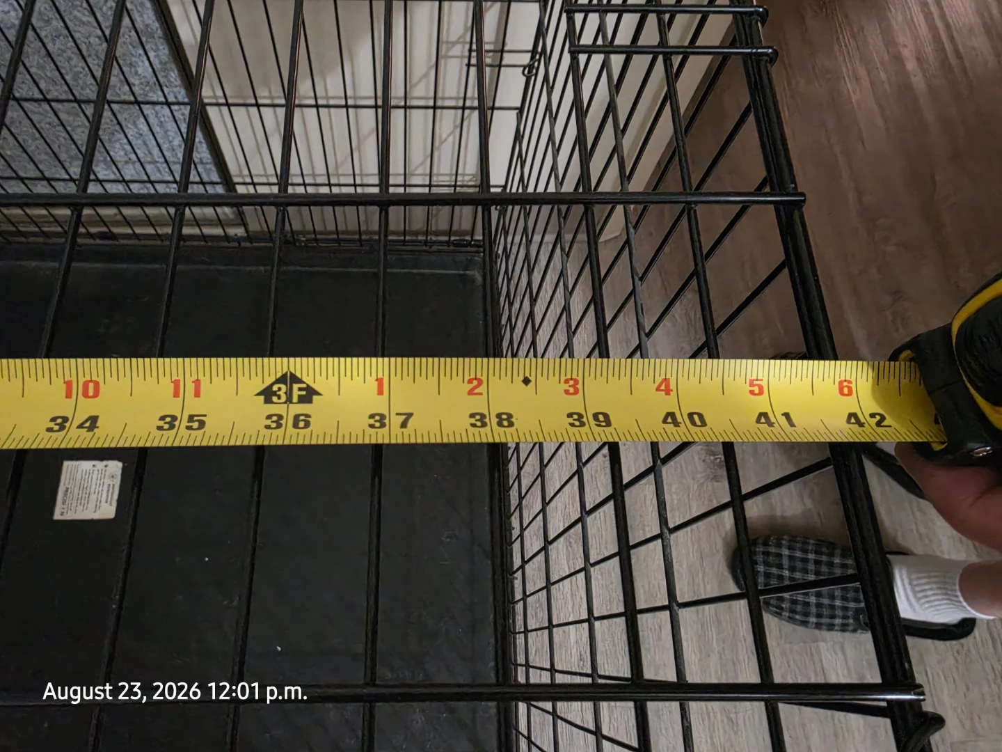 XL Black Metal Dog Crate 2 doors - photo 2