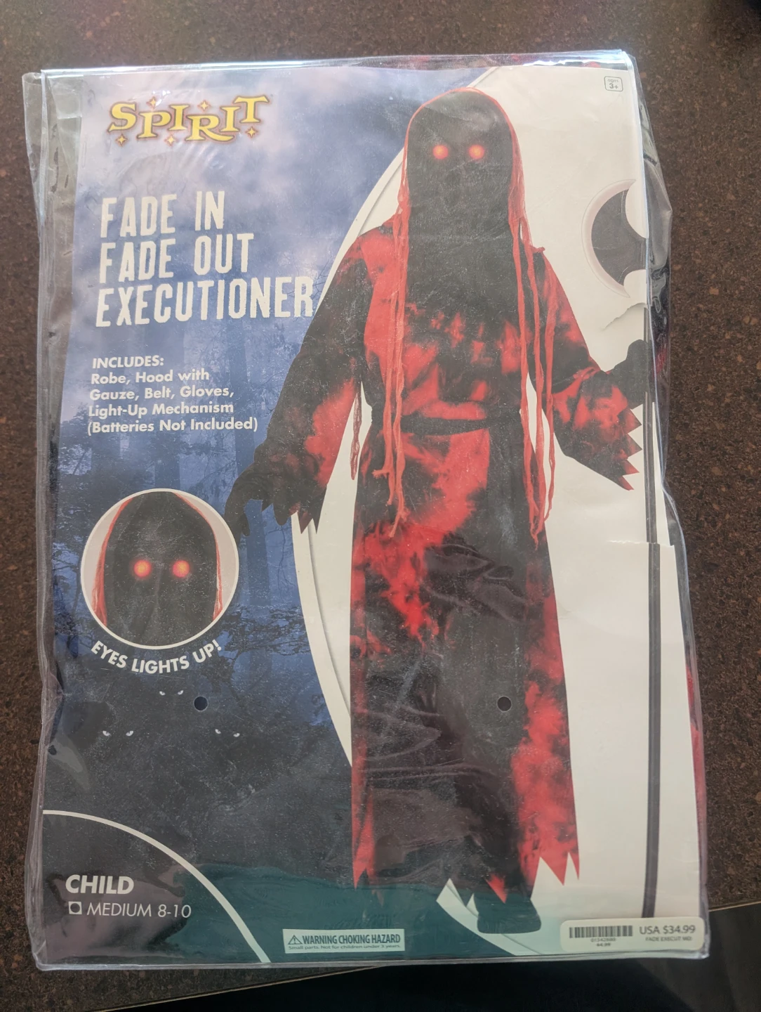 Spirit Fade In Fade Out Executioner Child Costume Medium 8-10