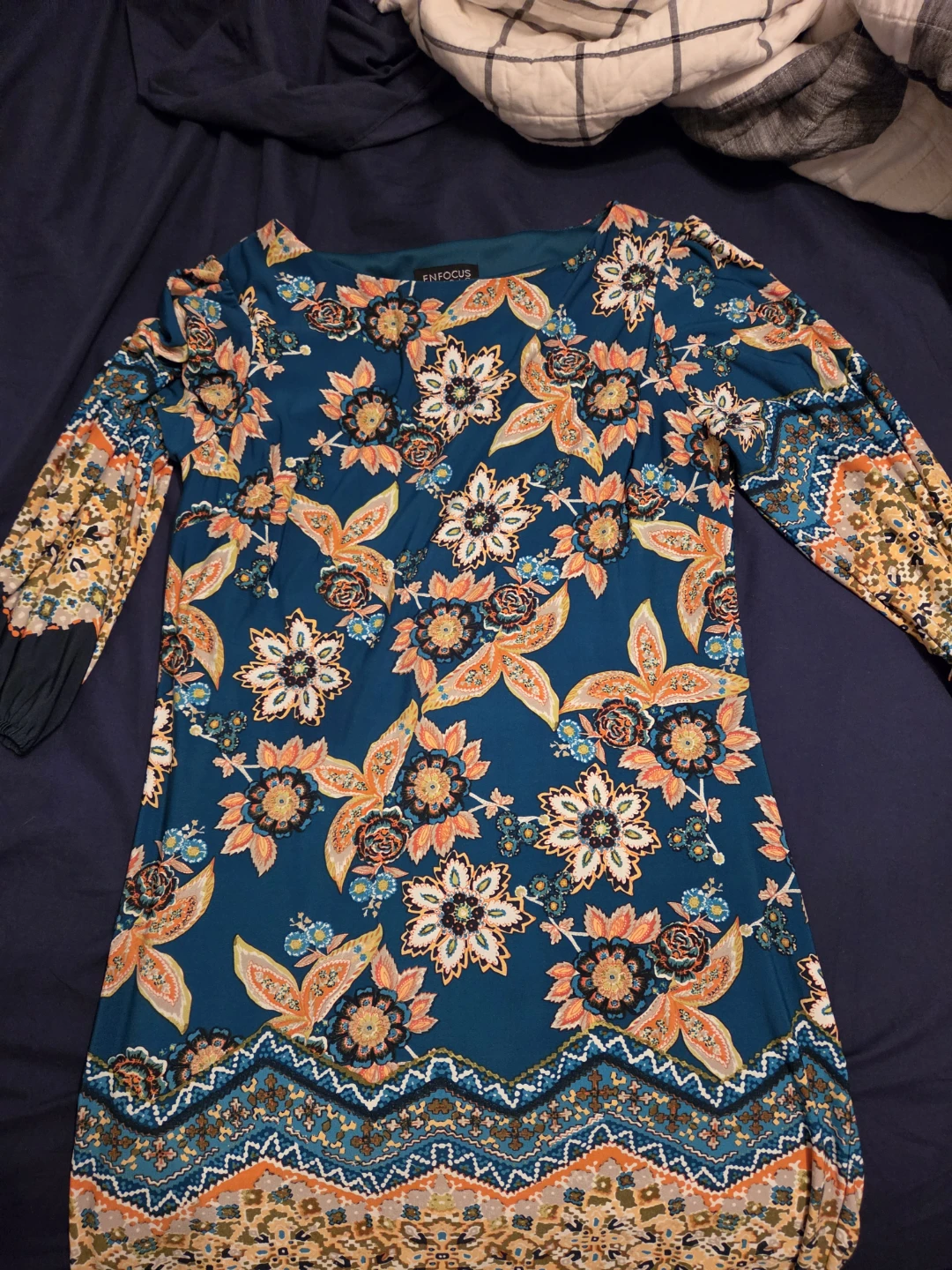 Enfocus Women's Printed Long Sleeve Dress - photo 2