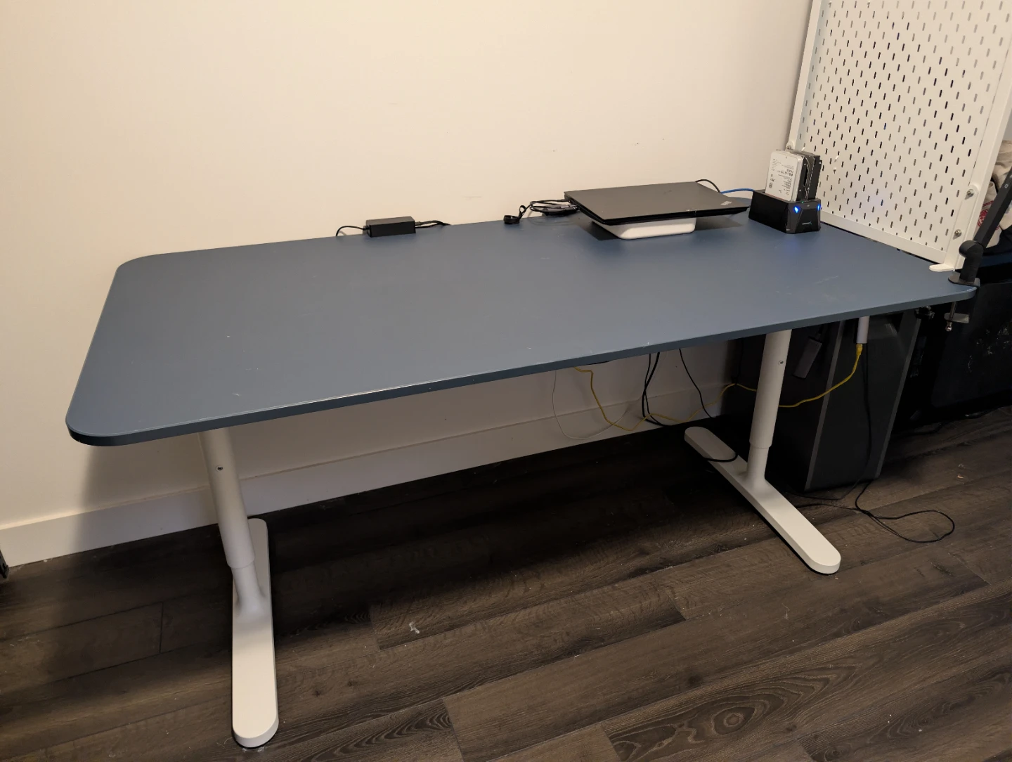 IKEA BEKANT Desk Blue and White