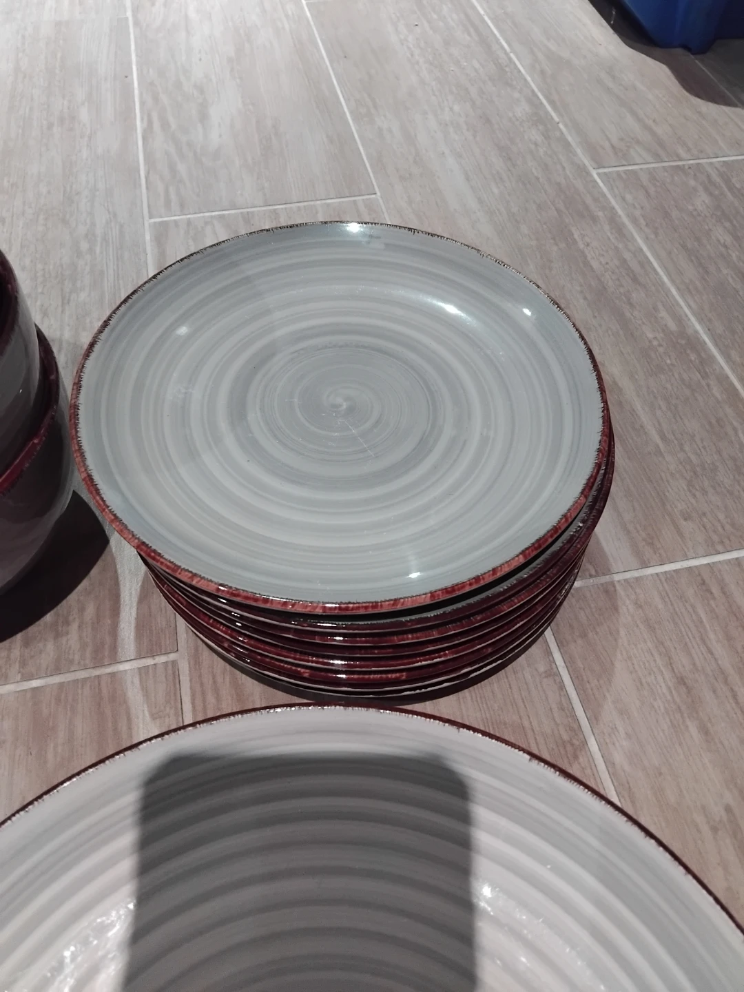 Royal Norfolk swirl dinnerware set - photo 3