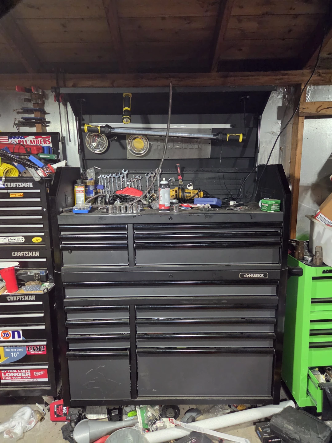 52" Husky toolbox and tools