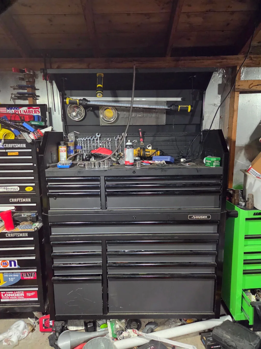 52" Husky toolbox and tools