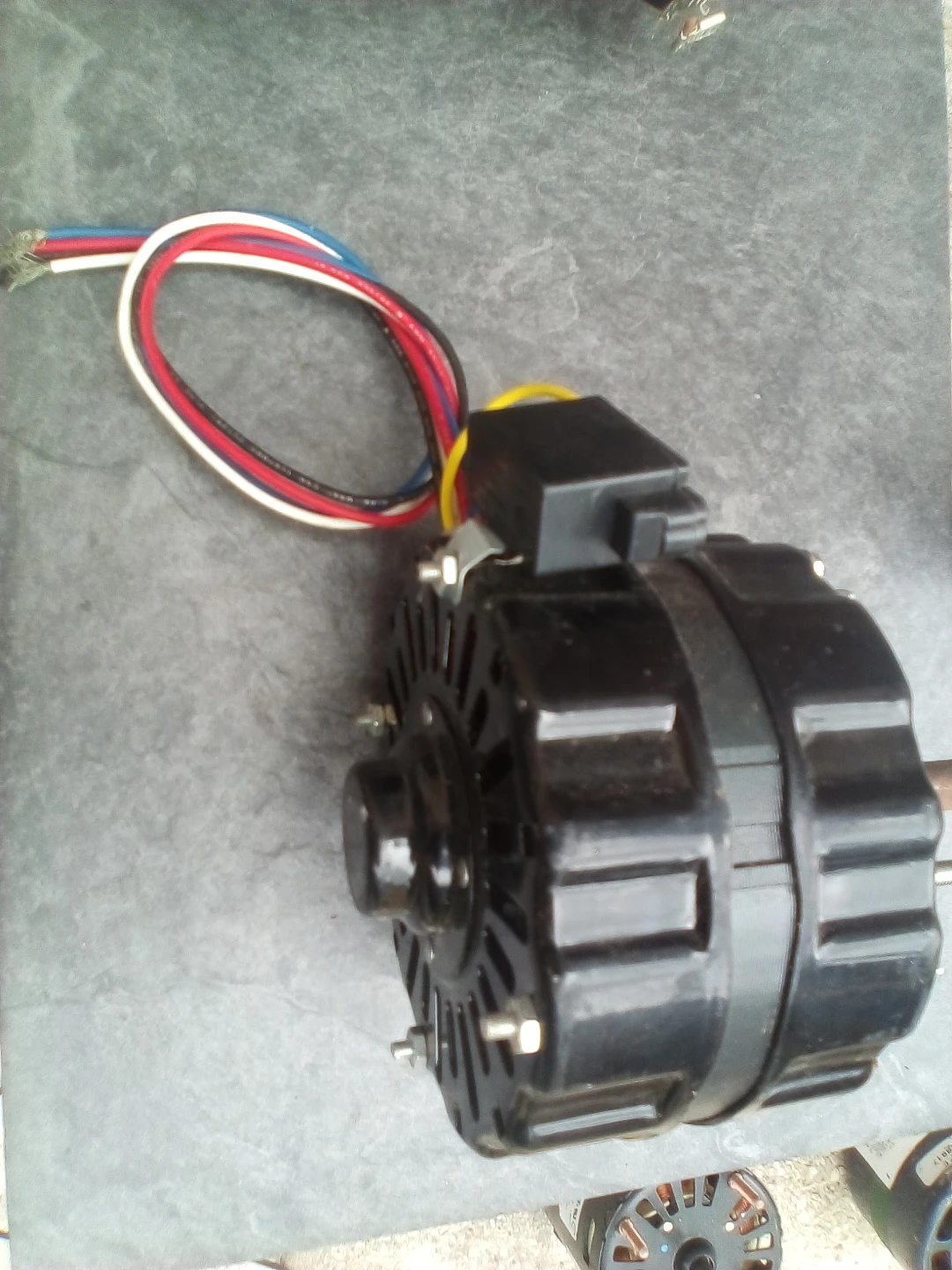 Industrial Electric Motor with Wiring