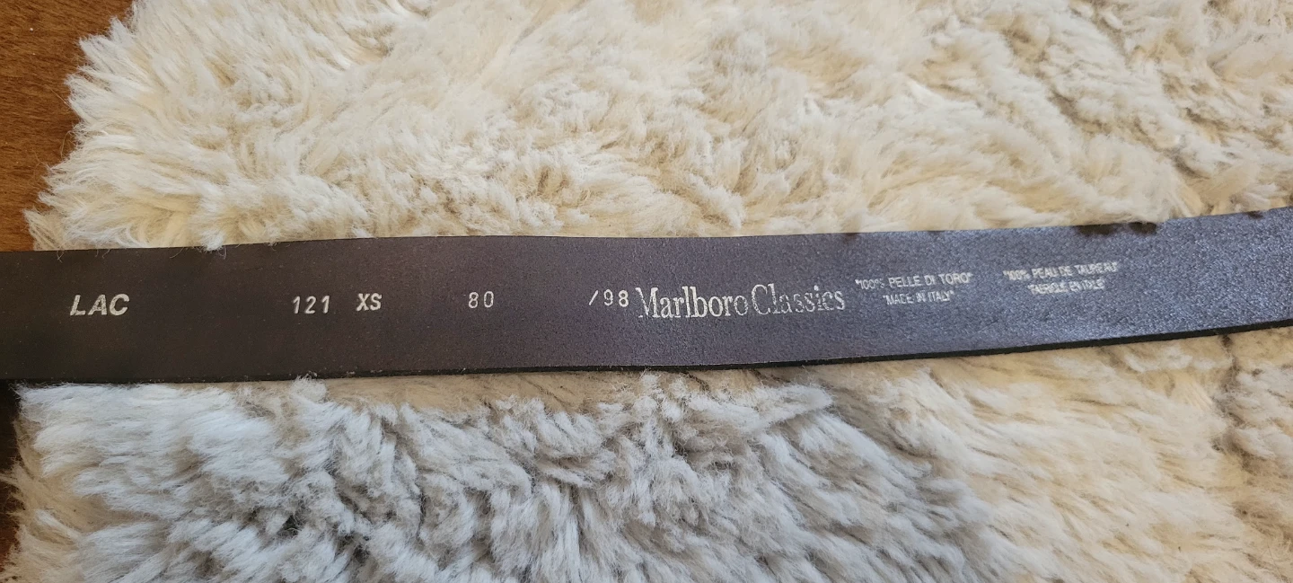 Vintage Marlboro Classics Brown Leather Belt - photo 2