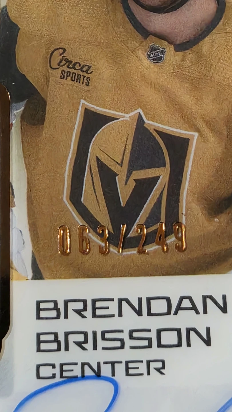 Brendan Brisson 2024-25 Premier Rookie Auto Patch Card 063/249 - photo 3