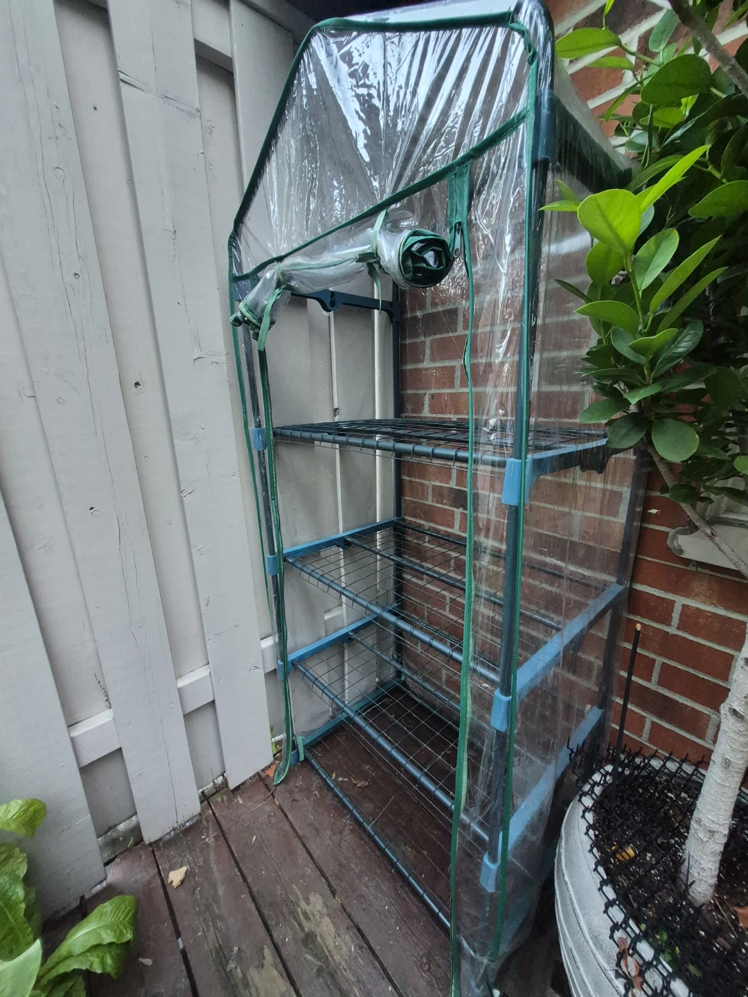 4-Tier Mini Greenhouse Shelving Unit - photo 4