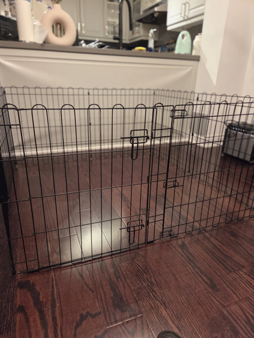 Black Metal Exercise Pet Pen with Door - photo 2