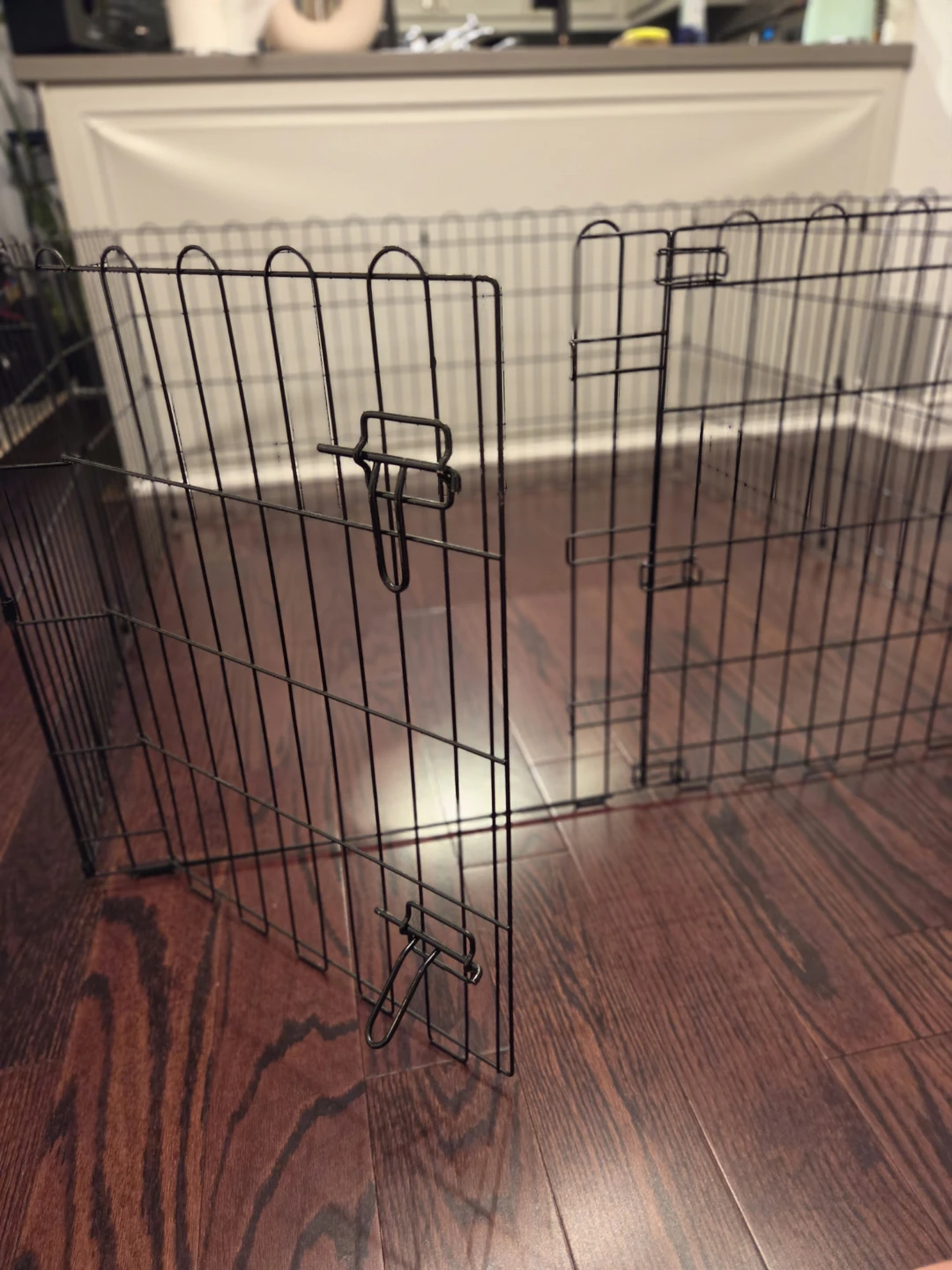 Black Metal Exercise Pet Pen with Door - photo 4