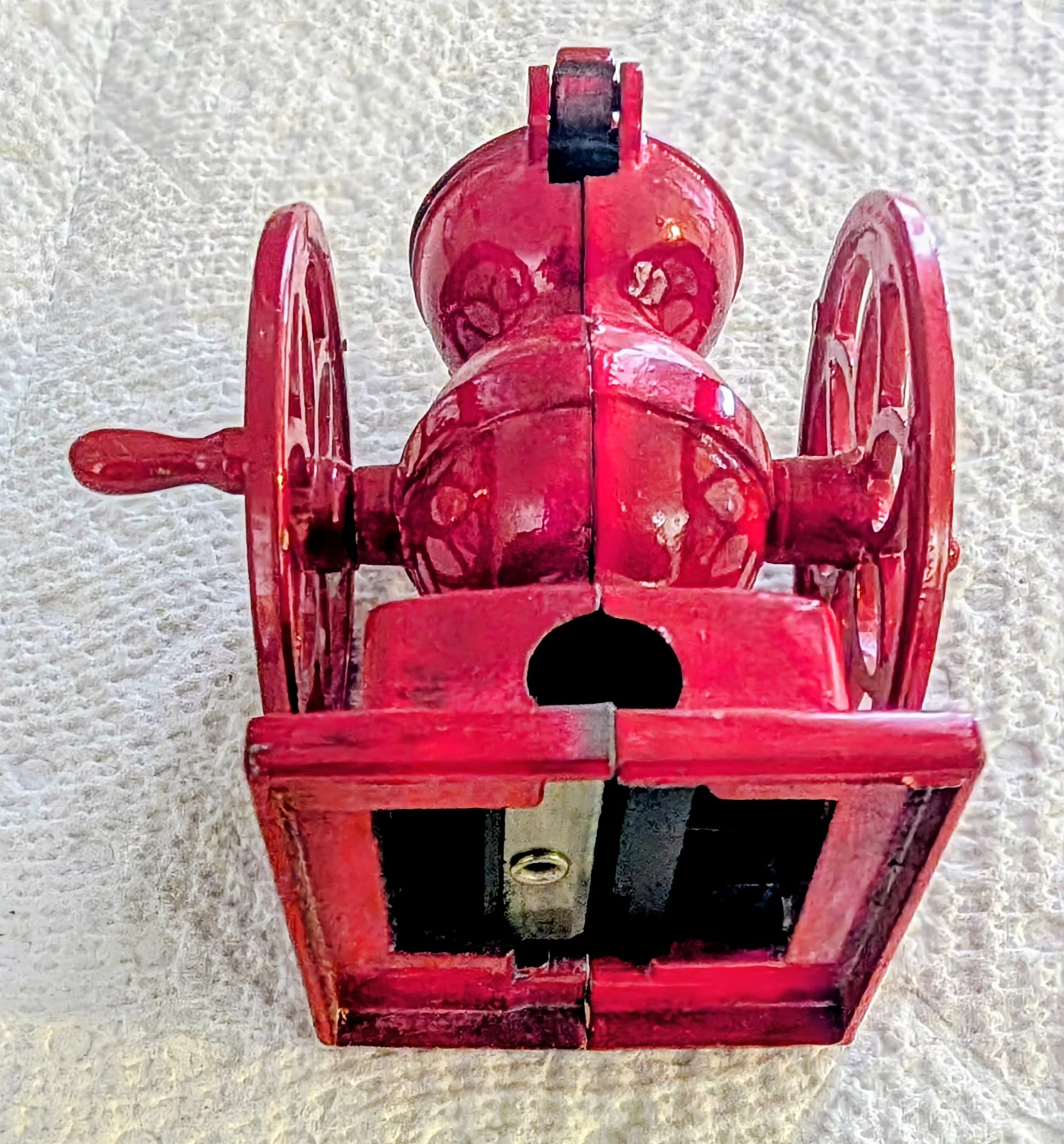 Red Coffee Grinder Pencil Sharpener - photo 4