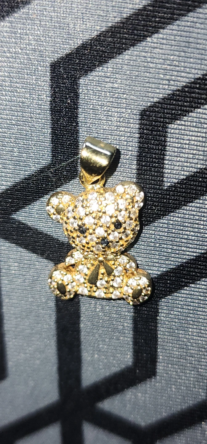 Gold plated Teddy Bear Pendant - photo 2