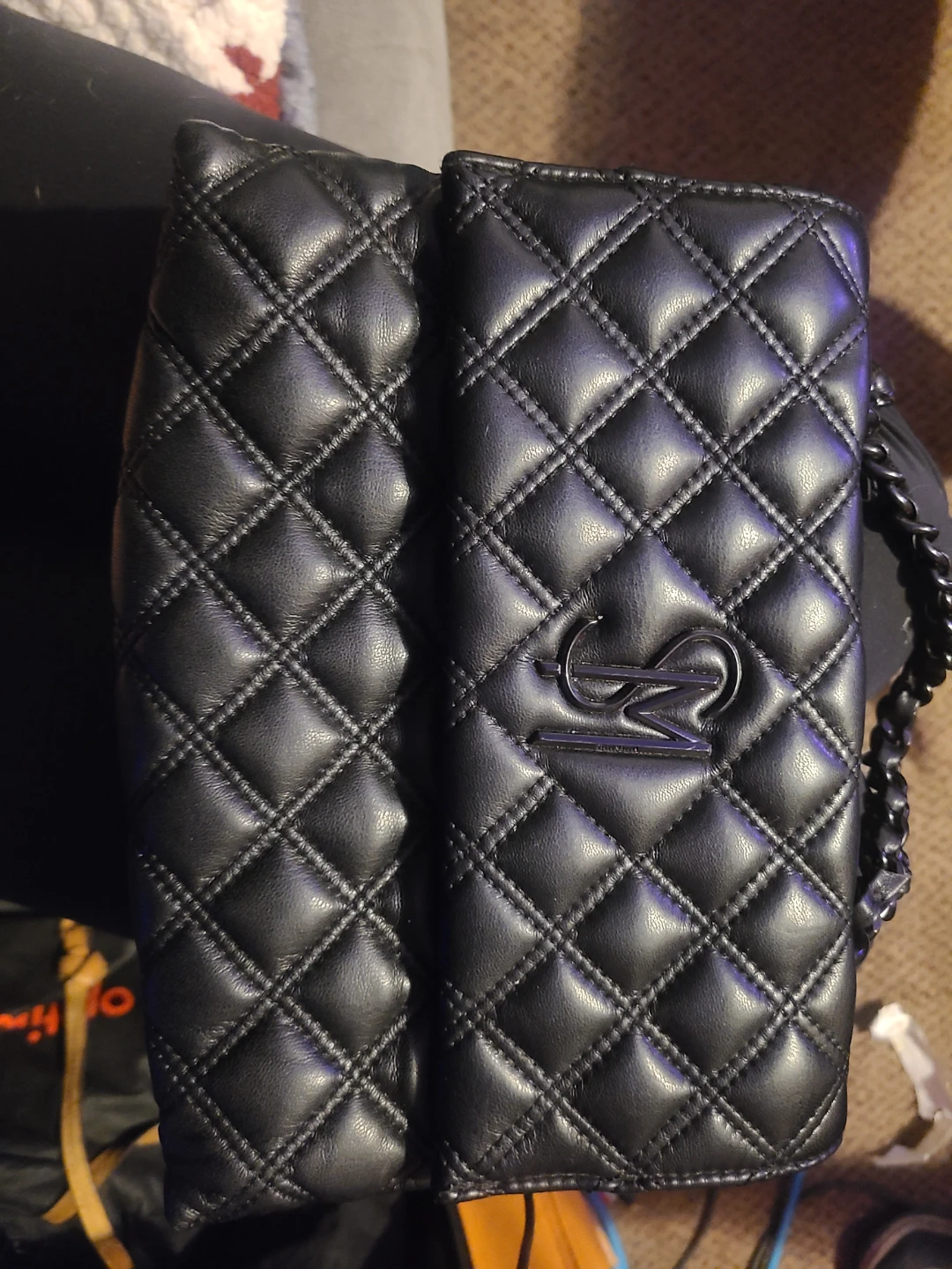 Steve Madden Black Quilted Chain Strap Purse - photo 2