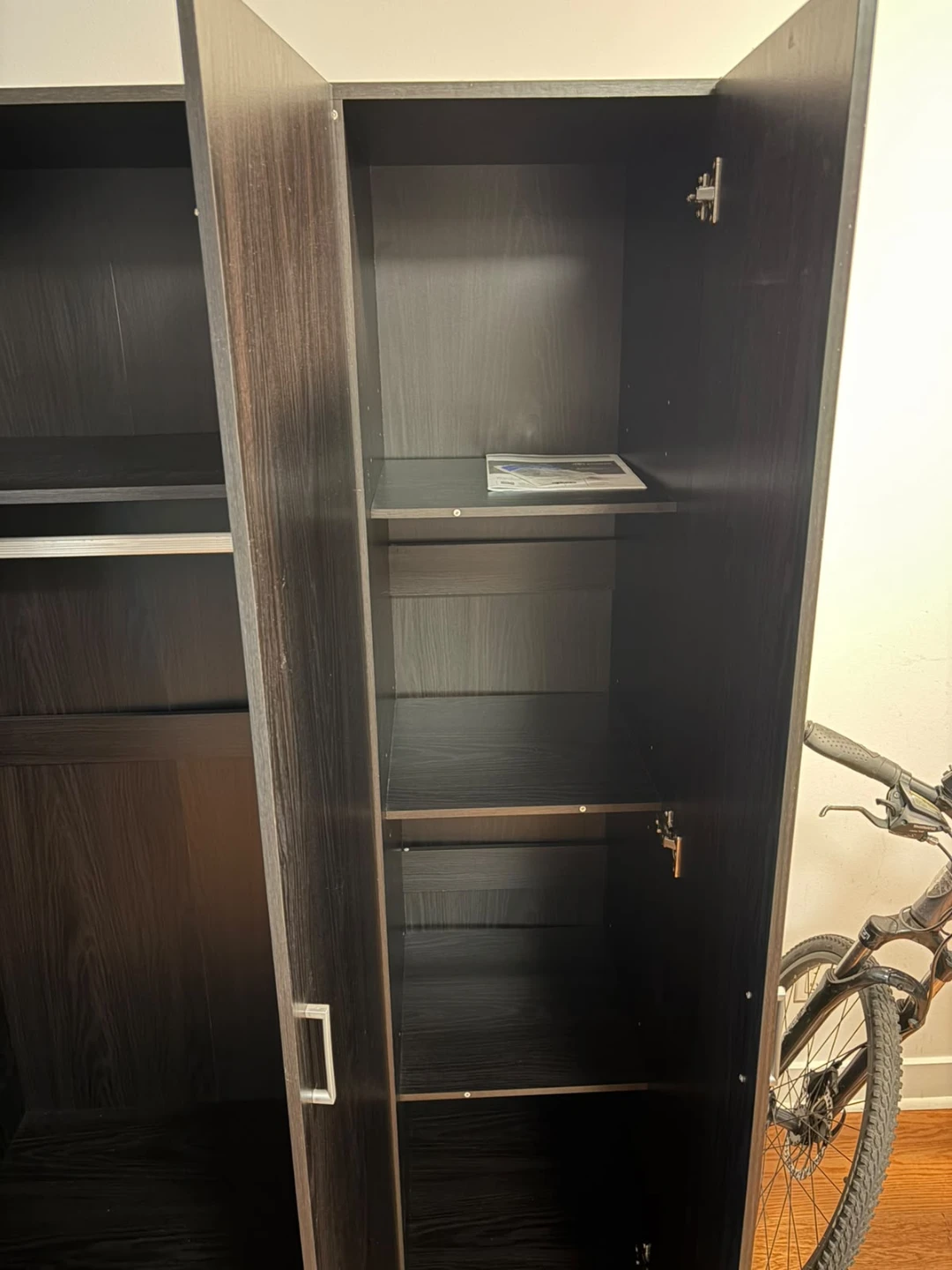 Dark Wood 3-Door Wardrobe - photo 5
