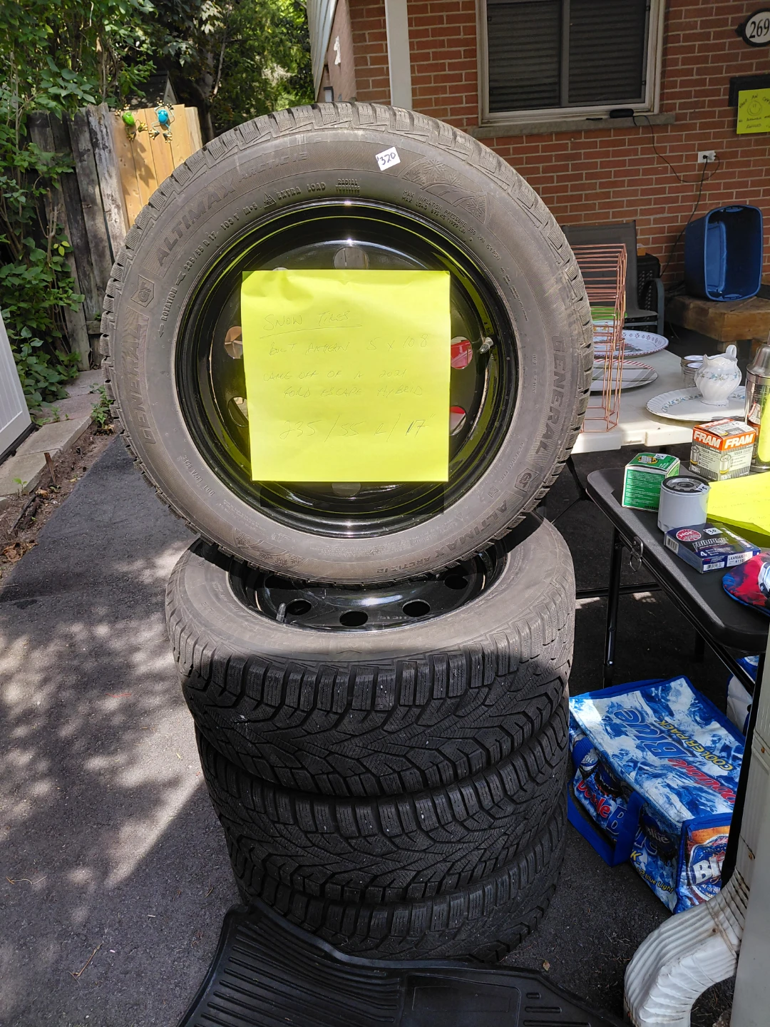 Set of 4 Snow Tires - 235/55 R17