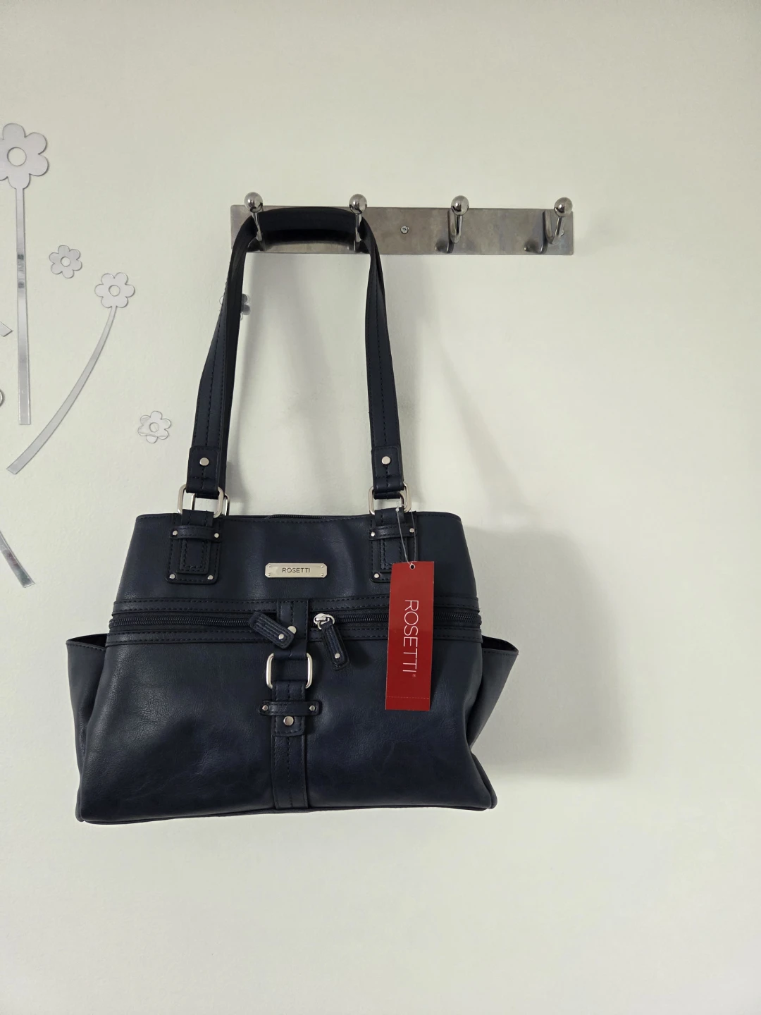 Rosetti Navy Blue Satchel Handbag