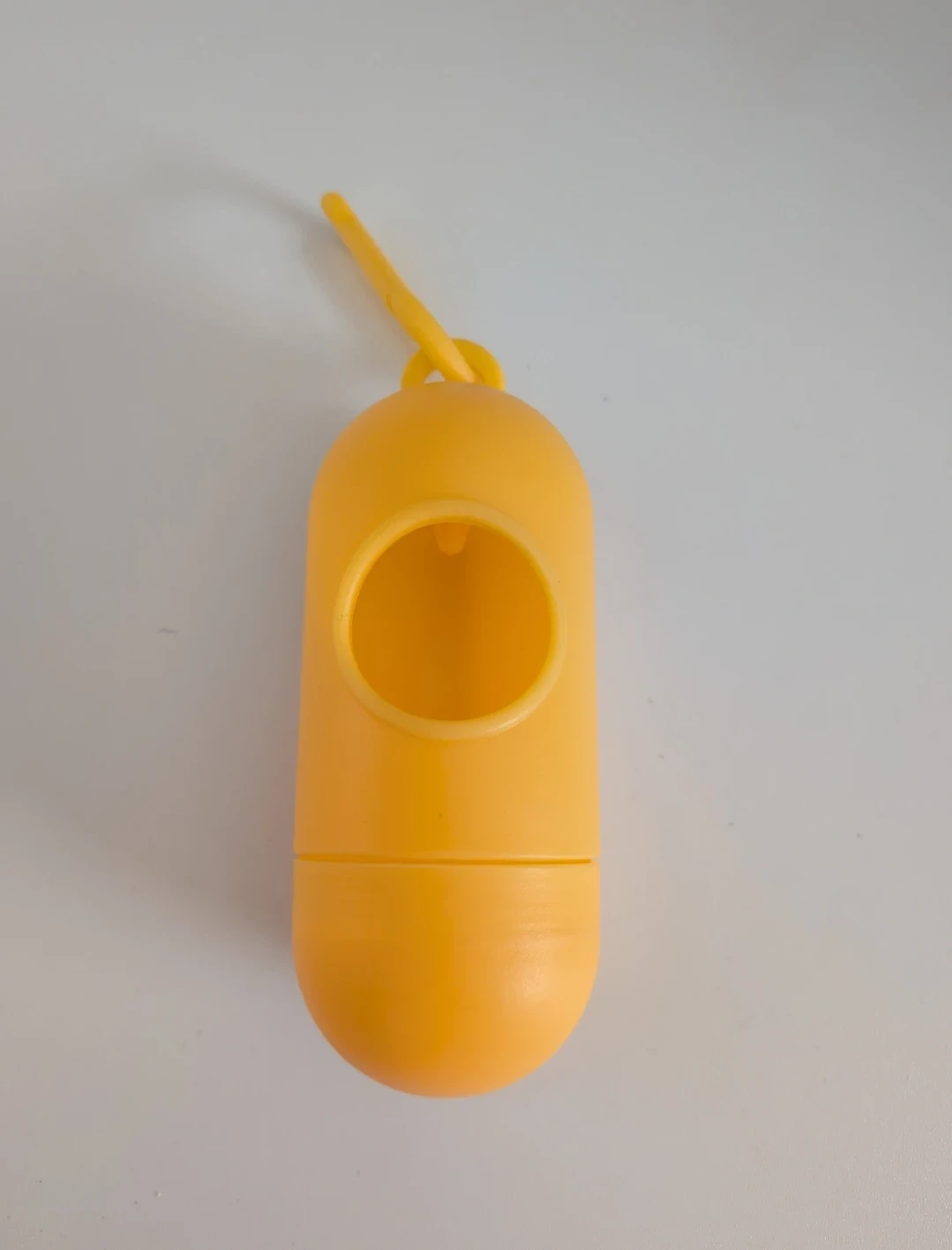 Yellow Plastic Waste Bag Dispenser