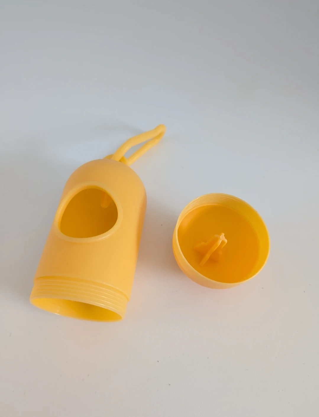 Yellow Plastic Waste Bag Dispenser - photo 2