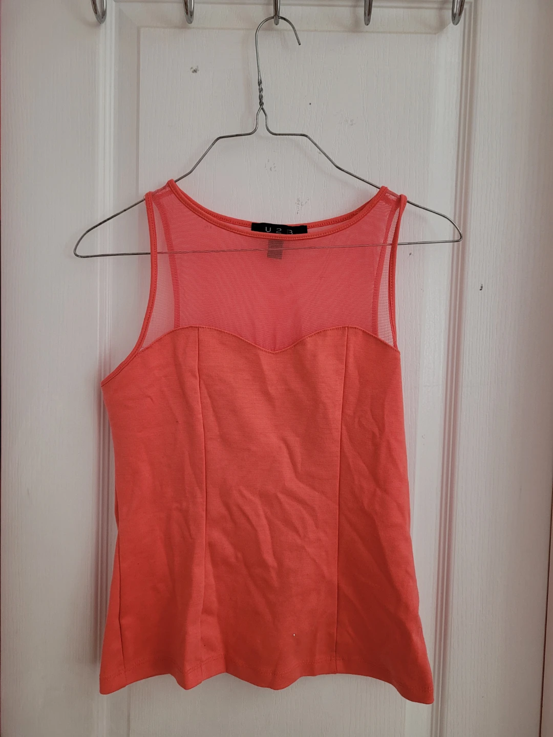 U23 Coral Mesh Tank Top