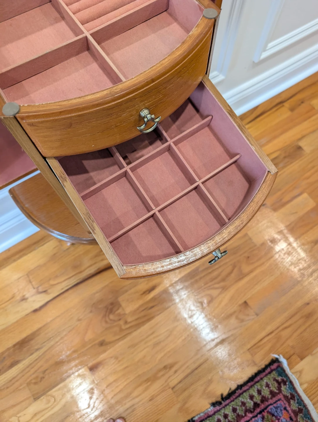 Wooden Jewellery box furniture with Mirror and Drawers - photo 4