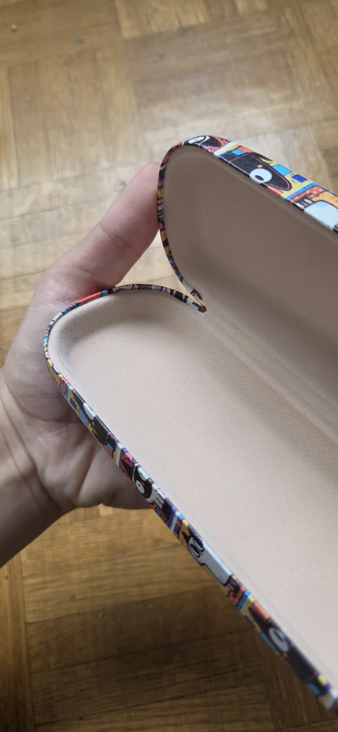 Hard Glasses Case with Cartoon Cat Print - photo 4