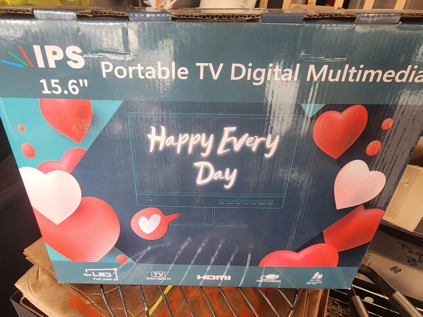 IPS 15.6" Portable TV Digital Multimedia