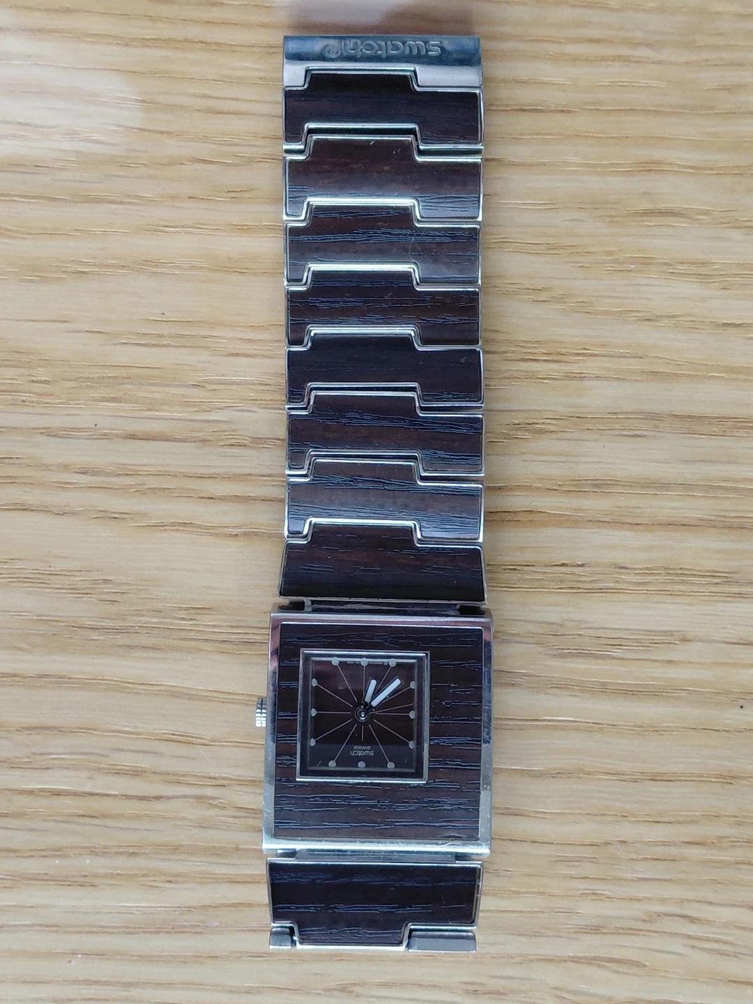 Rare Vintage Swatch Irony Square "Plainious" - photo 2