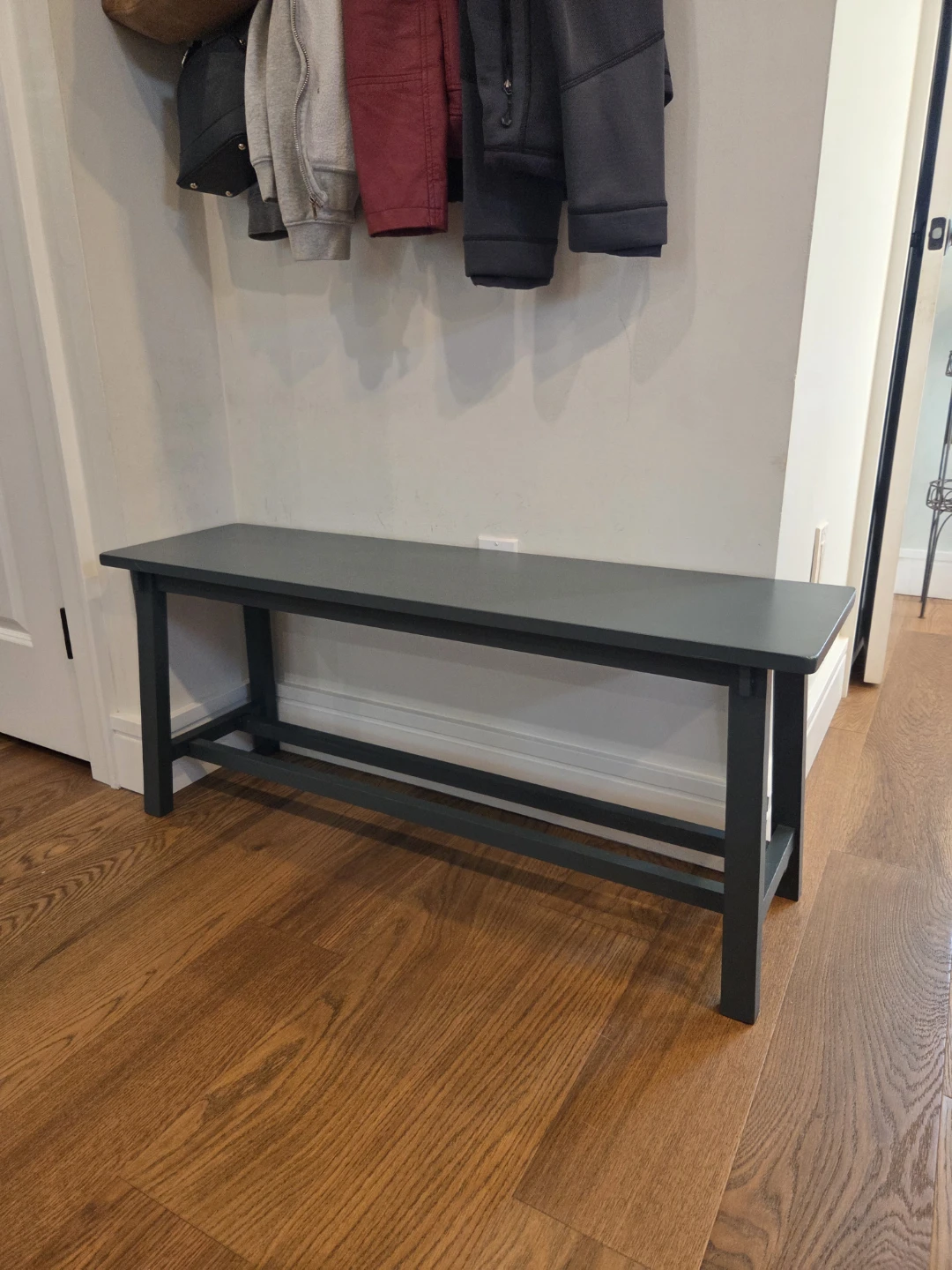 Gray Entryway Bench - photo 2