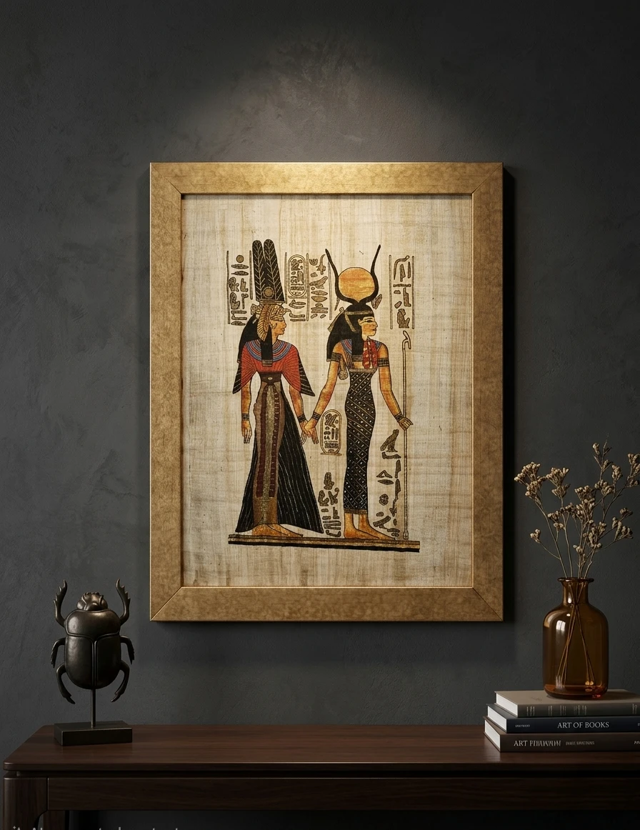 Framed Egyptian Papyrus Art ✨️