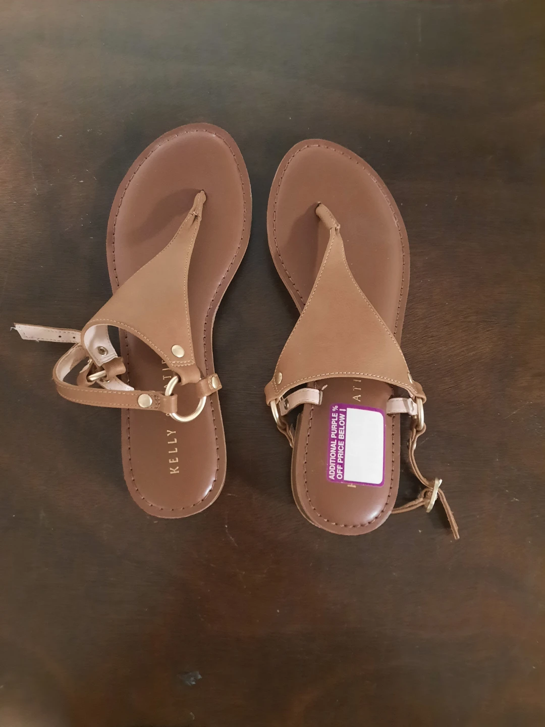 Kelly & Katie Tan Flat Sandals