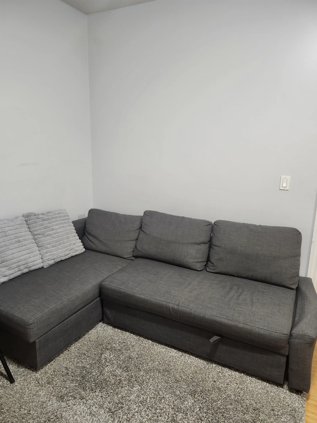 Ikea Grey Sectional Sofa Bed - photo 2