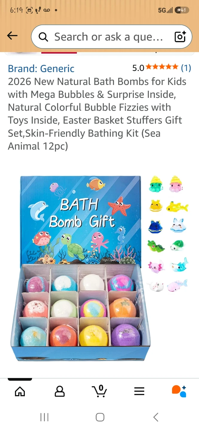 Bath Bomb Gift Set - Sea Animal Theme (12pc) - photo 3