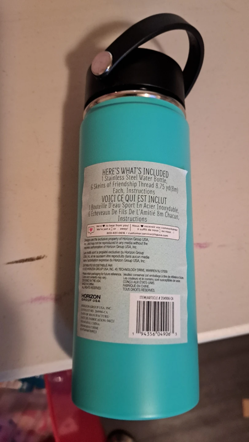 Horizon Group USA DIY Friendship Bracelet Water Bottle - photo 4