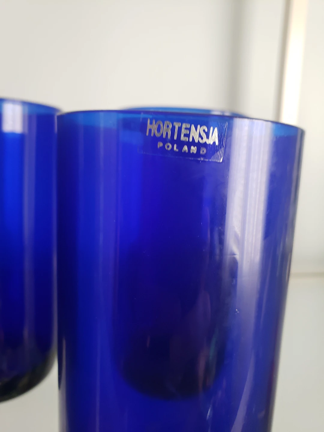 Hortensja Poland Blue Glass Tumblers Set of 6 - photo 2