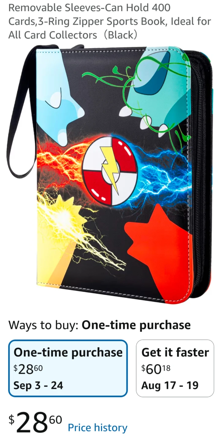 Assorted Pokémon Trading Cards with New Binder