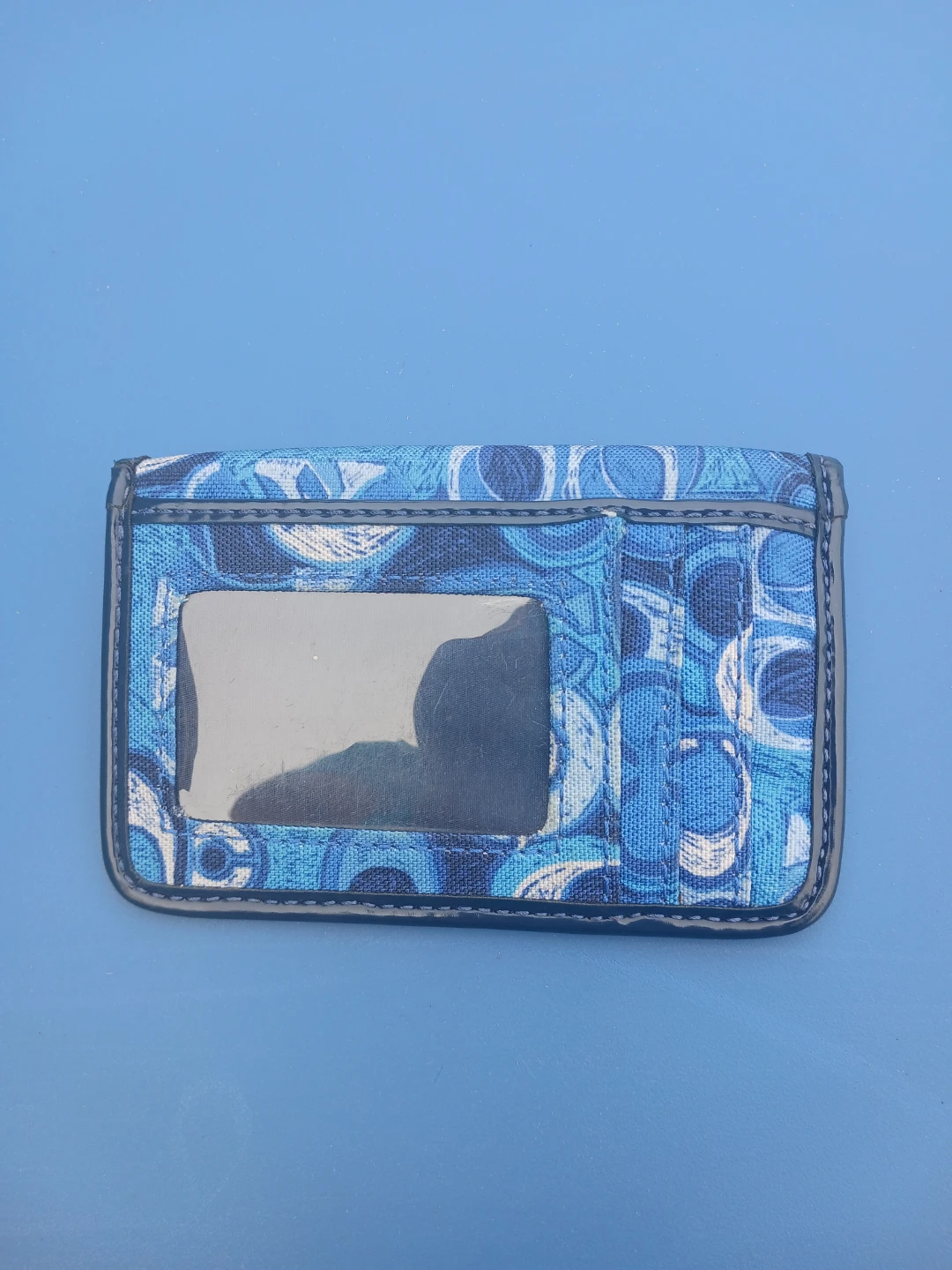 Coach Card Holder Wallet Blue Pattern - photo 2